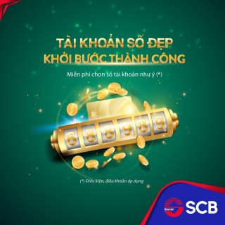 Tài khoản số đẹp, khởi bước thành công cùng SCB