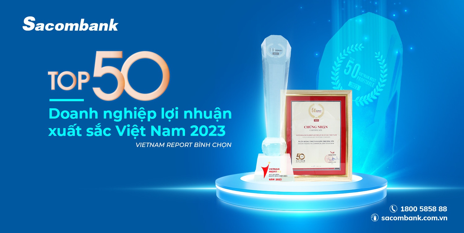 sacombank thuoc top 50 doanh nghiep loi nhuan xuat sac 2023
