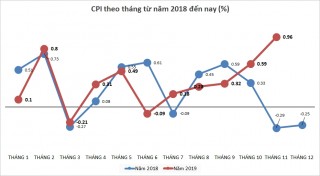 CPI tháng 11 tăng đột biến 0,96%