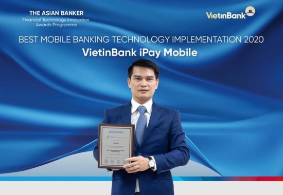VietinBank iPay trở thành ứng dụng ngân hàng tốt nhất do The Asian Banker bình chọn