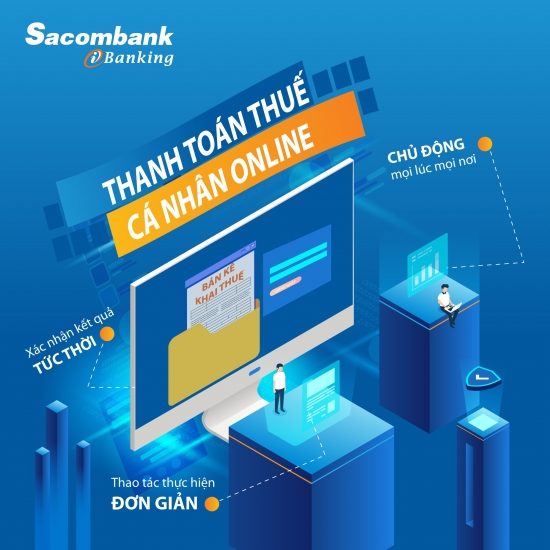 Đóng thuế qua Sacombank internet banking