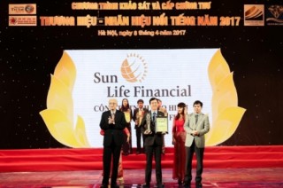 Sun Life Việt Nam trong Top 10 Thương hiệu nổi tiếng 2017