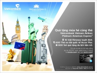 Nhiều ưu đãi dành cho chủ thẻ Vietcombank Vietnam Airlines Platinum American Express®