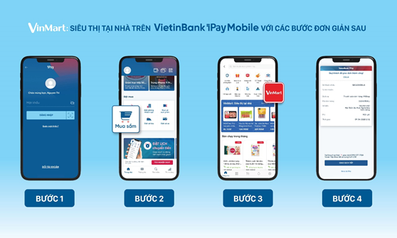 VietinBank ra mắt kênh mua sắm “VinMart: Siêu thị tại nhà” trên ứng dụng di động