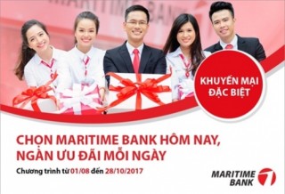Ngàn ưu đãi mỗi ngày cùng Maritime Bank