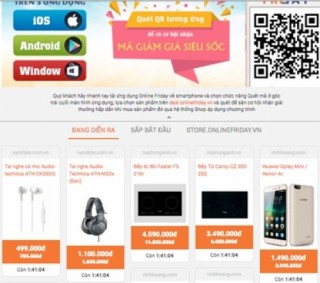 Săn iPhone7 giá 9 triệu, điều hoà giá 1 ngàn đồng... trong ngày OnlineFriday 2016
