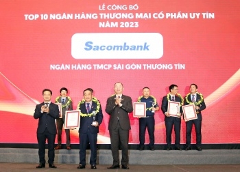 Sacombank nằm trong các bảng xếp hạng uy tín năm 2023 của Vietnam Report
