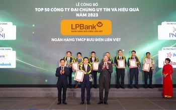 LPBank được vinh danh Top 50 Công ty Đại chúng uy tín và hiệu quả năm 2023