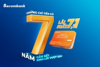 Sacombank phát hành chứng chỉ tiền gửi dài hạn lãi suất 7,1%/năm