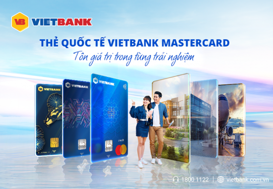 Thẻ quốc tế Vietbank Mastercard - Tôn giá trị trong từng trải nghiệm